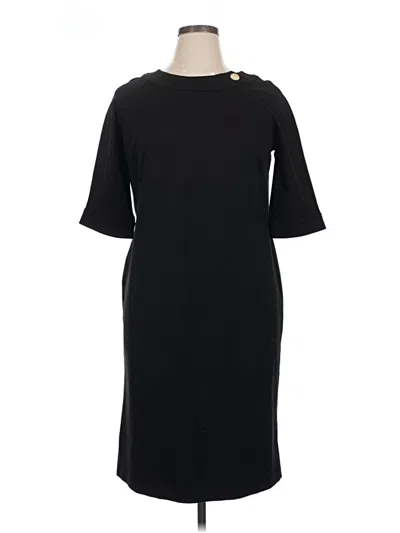 Pre-owned Talbots Casual Dress In Black