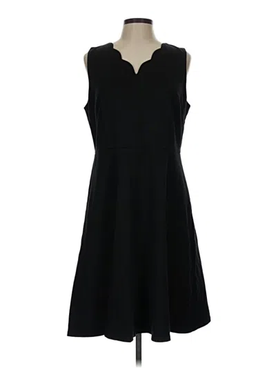Pre-owned Talbots Casual Dress In Black