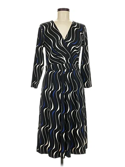 Pre-owned Talbots Casual Dress In Black