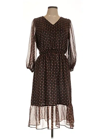 Pre-owned Talbots Casual Dress In Black