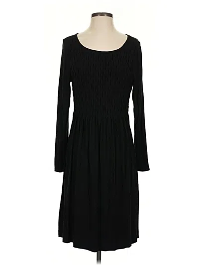 Pre-owned Talbots Casual Dress In Black