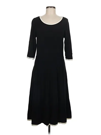 Pre-owned Talbots Casual Dress In Black