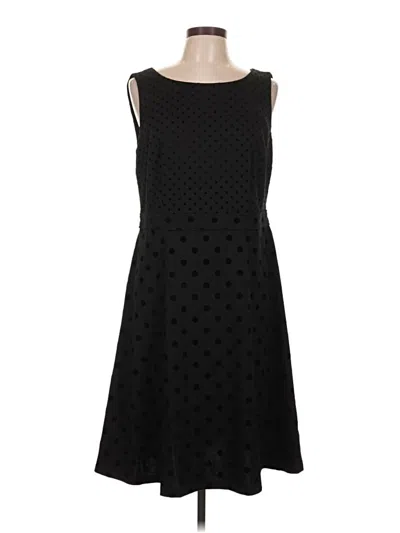 Pre-owned Talbots Casual Dress In Black