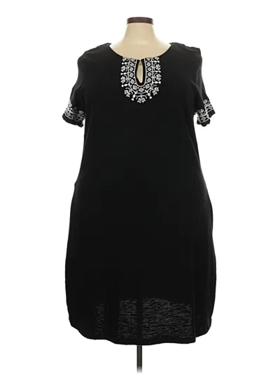 Pre-owned Talbots Casual Dress In Black