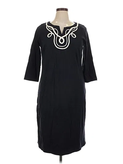 Pre-owned Talbots Casual Dress In Black