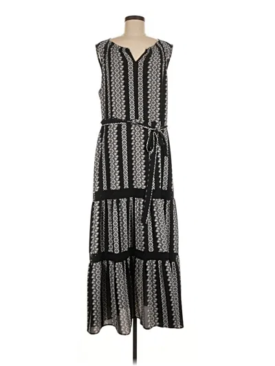 Pre-owned Talbots Casual Dress In Black