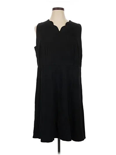 Pre-owned Talbots Casual Dress In Black