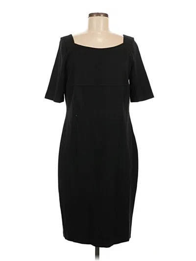 Pre-owned Talbots Casual Dress In Black