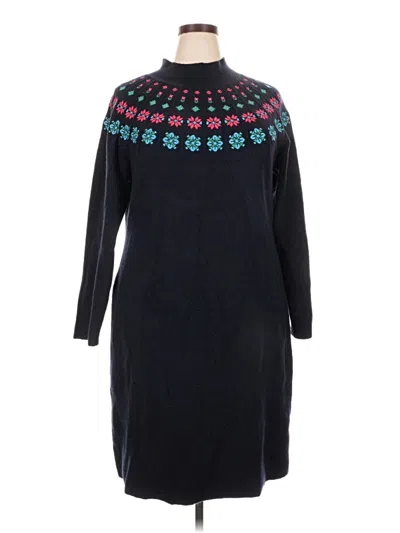 Pre-owned Talbots Casual Dress In Black