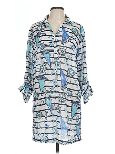 Pre-owned Talbots Casual Dress In Blue