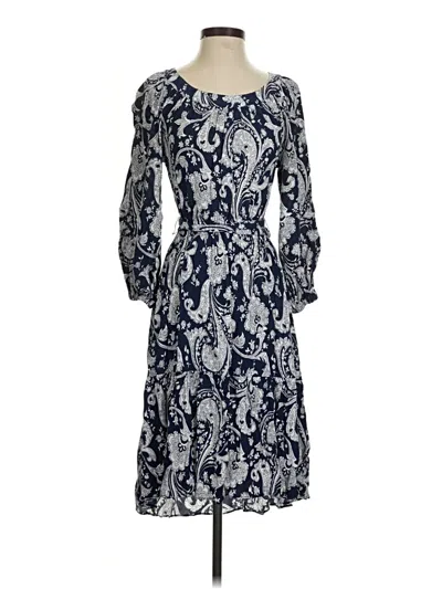 Pre-owned Talbots Casual Dress In Blue
