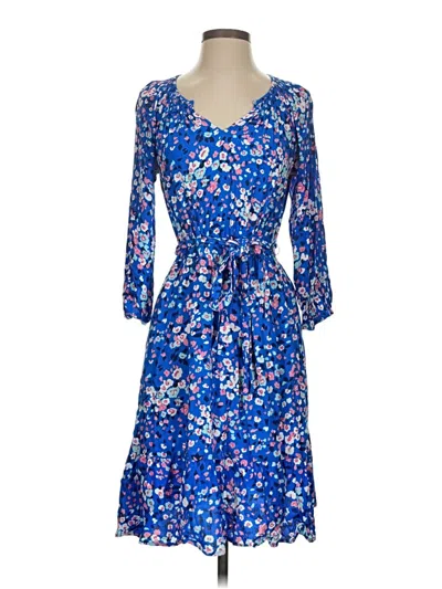 Pre-owned Talbots Casual Dress In Blue