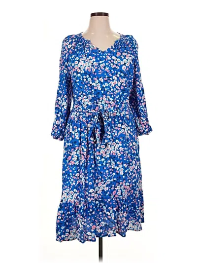 Pre-owned Talbots Casual Dress In Blue