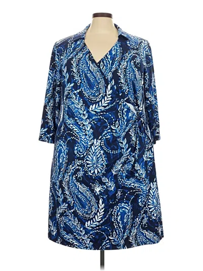 Pre-owned Talbots Casual Dress In Blue