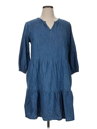 Pre-owned Talbots Casual Dress In Blue