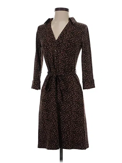 Pre-owned Talbots Casual Dress In Brown