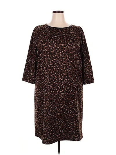 Pre-owned Talbots Casual Dress In Brown