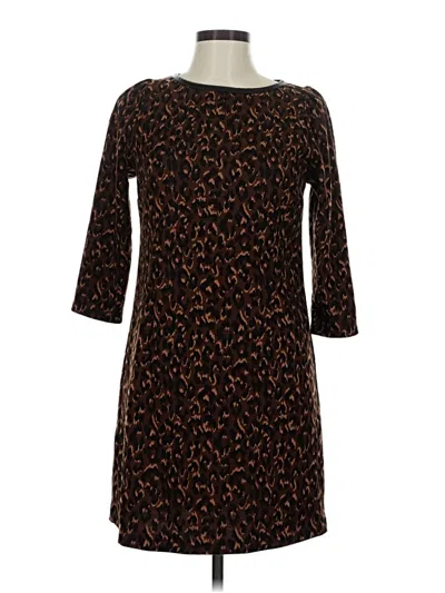 Pre-owned Talbots Casual Dress In Brown