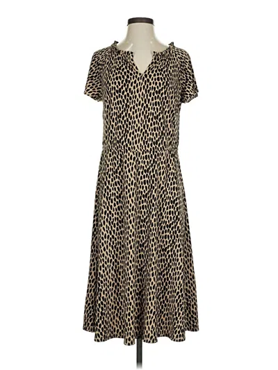 Pre-owned Talbots Casual Dress In Brown