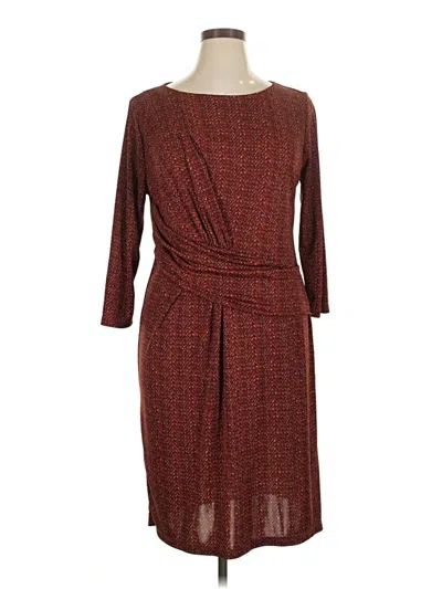 Pre-owned Talbots Casual Dress In Brown
