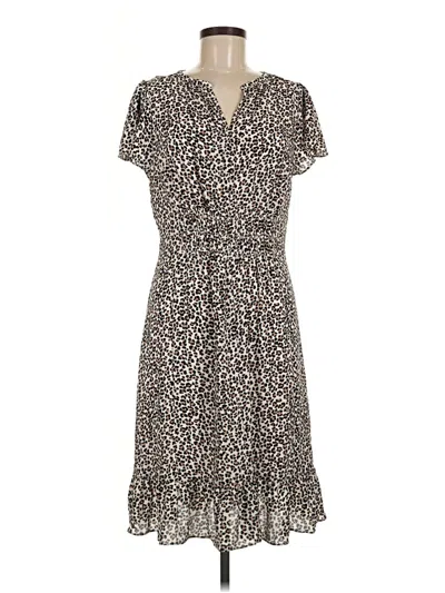 Pre-owned Talbots Casual Dress In Brown