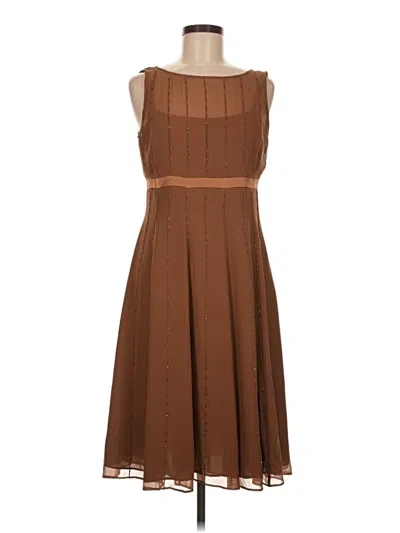 Pre-owned Talbots Casual Dress In Brown