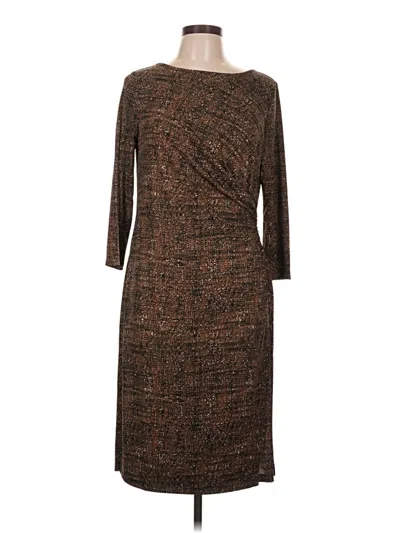Pre-owned Talbots Casual Dress In Brown