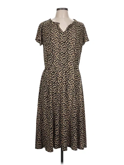 Pre-owned Talbots Casual Dress In Brown