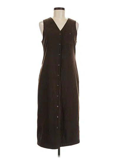 Pre-owned Talbots Casual Dress In Brown