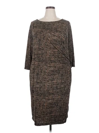 Pre-owned Talbots Casual Dress In Brown