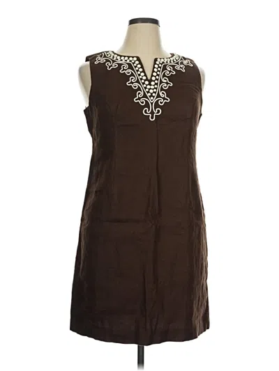 Pre-owned Talbots Casual Dress In Brown