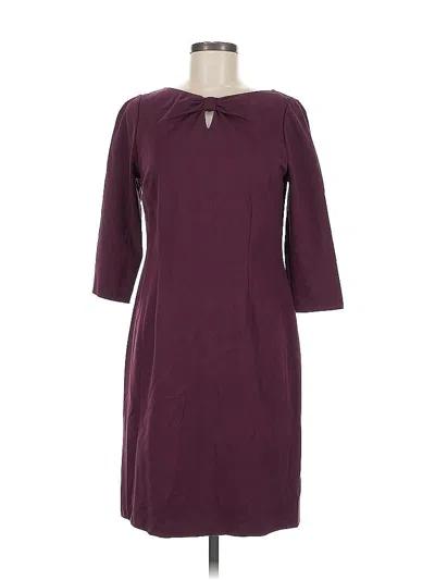 Pre-owned Talbots Casual Dress In Burgundy