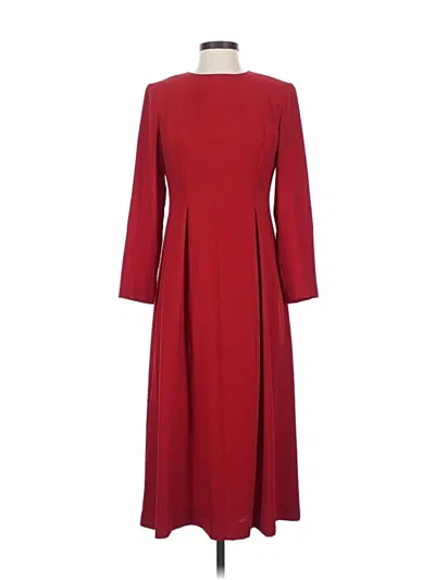 Pre-owned Talbots Casual Dress In Burgundy