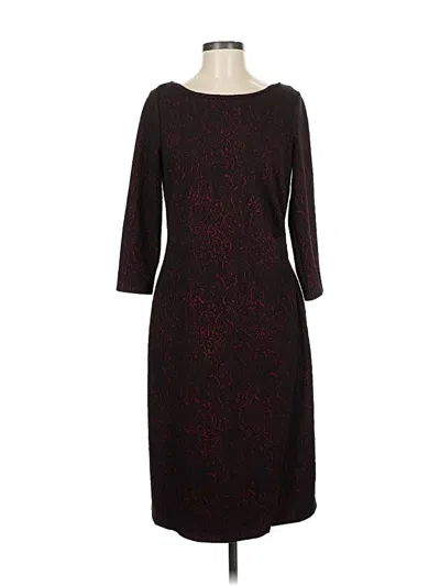 Pre-owned Talbots Casual Dress In Burgundy