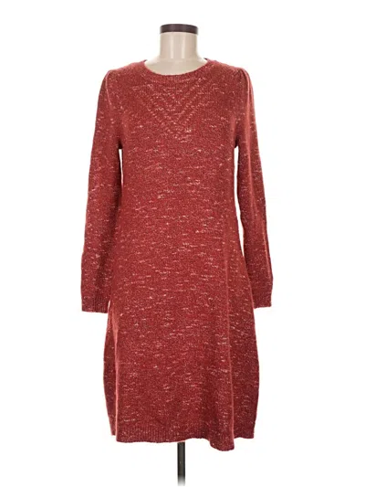 Pre-owned Talbots Casual Dress In Burgundy