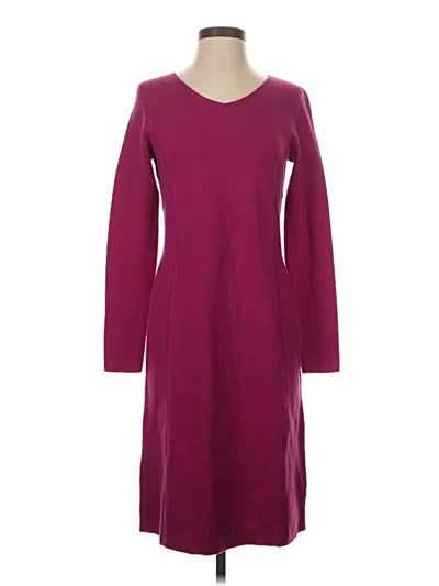 Pre-owned Talbots Casual Dress In Burgundy