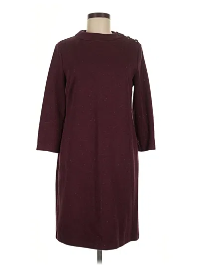 Pre-owned Talbots Casual Dress In Burgundy