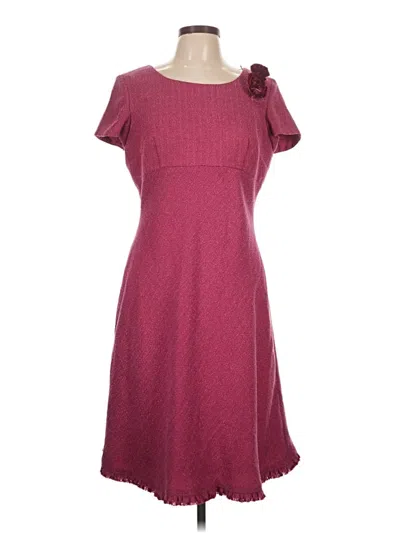 Pre-owned Talbots Casual Dress In Burgundy