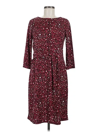 Pre-owned Talbots Casual Dress In Burgundy