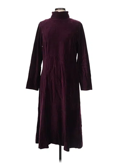 Talbots Casual Dress In Burgundy