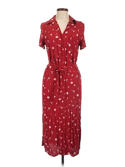 Pre-owned Talbots Casual Dress In Burgundy