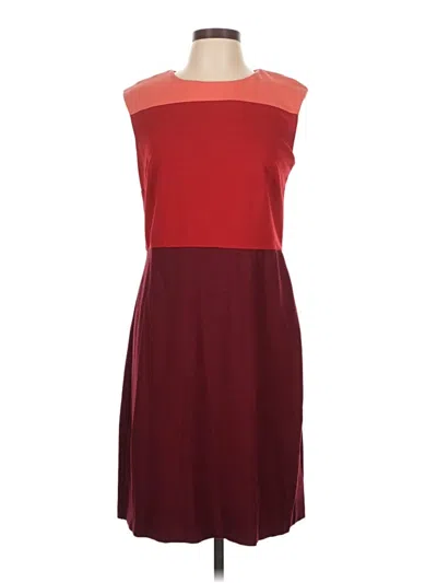Pre-owned Talbots Casual Dress In Burgundy