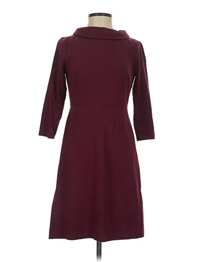 Pre-owned Talbots Casual Dress In Burgundy