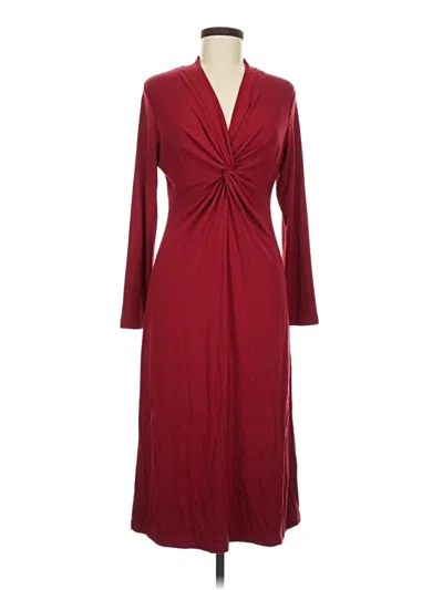 Pre-owned Talbots Casual Dress In Burgundy