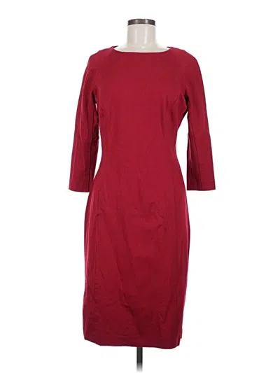 Pre-owned Talbots Casual Dress In Burgundy