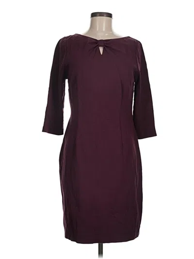 Pre-owned Talbots Casual Dress In Burgundy