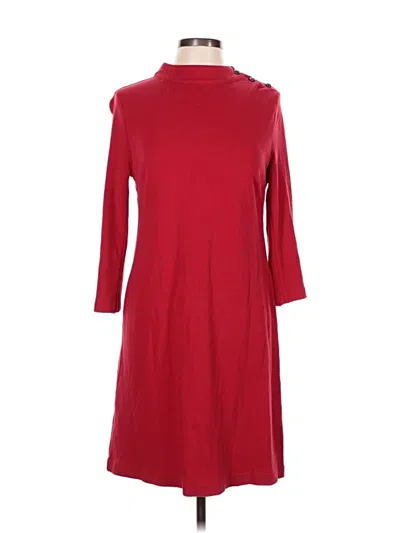 Pre-owned Talbots Casual Dress In Burgundy