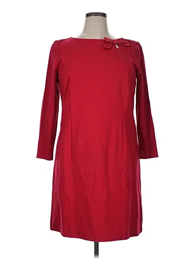 Pre-owned Talbots Casual Dress In Burgundy