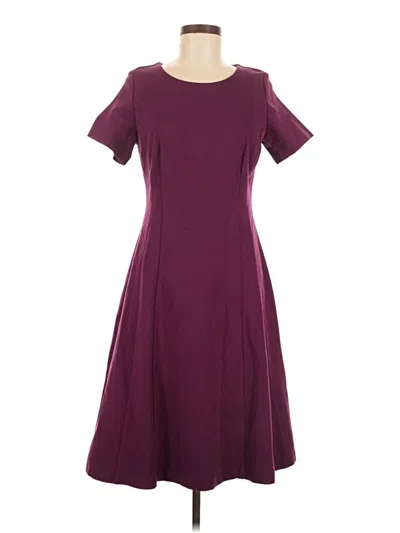 Pre-owned Talbots Casual Dress In Burgundy