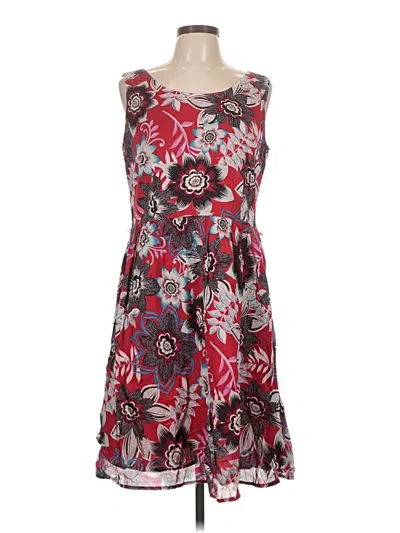 Pre-owned Talbots Casual Dress In Burgundy